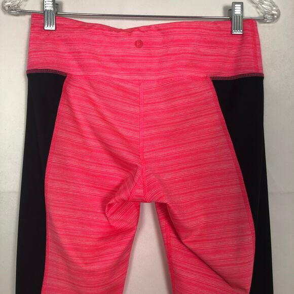 90 Degree by Reflex Mid-Rise Neon Pink & Black Leggings Size S - Picture 6 of 8